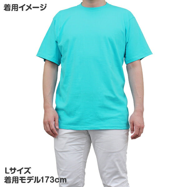 【SALE セール】S M L XXL | 半袖TシャチE| アクアブルー | 綿100�E�E| 大きいサイズ | ビッグシルエチEƒˆ | 無地 水色