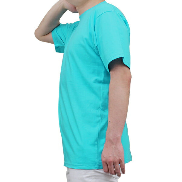 【SALE セール】S M L XXL | 半袖TシャチE| アクアブルー | 綿100�E�E| 大きいサイズ | ビッグシルエチEƒˆ | 無地 水色