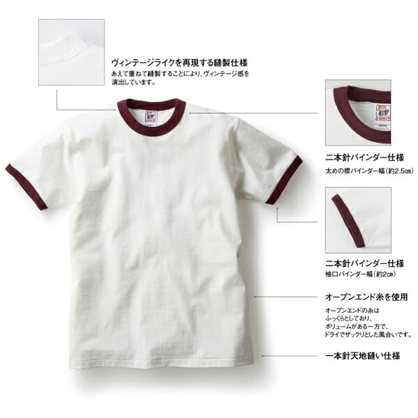 オープンエンドマックスウェイトリンガーTシャツ