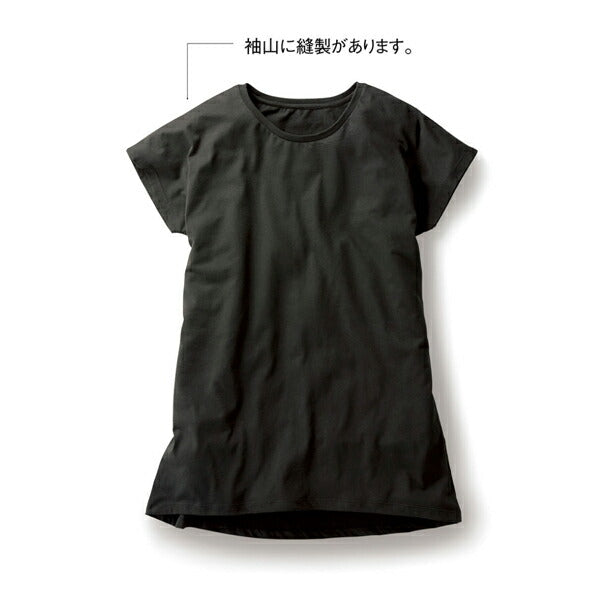 ワンピã�Eス ドルマン 半袁E無地 レチE‚£ース M グレー 黁EブラチE‚¯ チャコール オフã�EワイチEオフ白 ピンク オートミール 生æ�EめEWDO-805 TRUSS ウィメンズ ドルマン ワンピã�Eス (F)