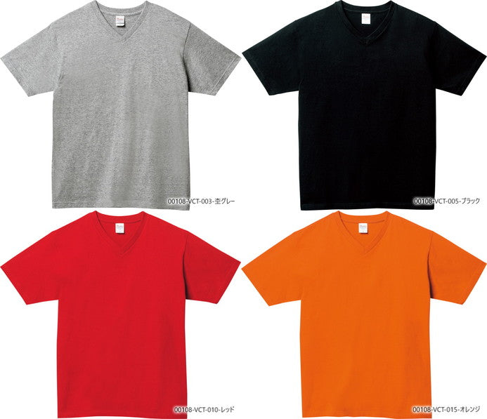 5.6オンス ヘビーウェイトVネックTシャツ