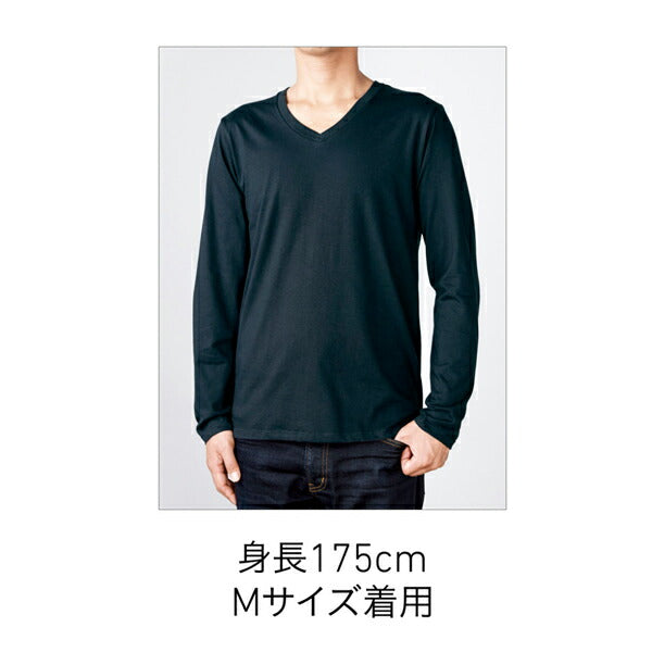 スリムフィット VネックロングスリーブTシャツ