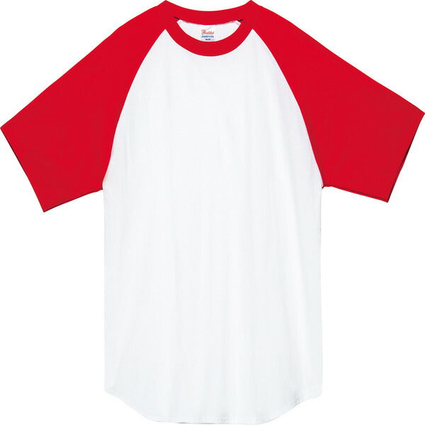 半袖Tシャツ 無地 綿 メンズ レディース 2XL 3XL 大きいサイズ 黒 ブラック ネイビー 白tシャツ ホワイト 杢グレー 赤 レッド 青 ブルー コンビカラー バイカラー 00106-CRT Printstar 5.6オンス ヘビーウェイト ラグランTシャツ クルーネック