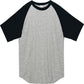 半袖Tシャツ 無地 綿 メンズ レディース 2XL 3XL 大きいサイズ 黒 ブラック ネイビー 白tシャツ ホワイト 杢グレー 赤 レッド 青 ブルー コンビカラー バイカラー 00106-CRT Printstar 5.6オンス ヘビーウェイト ラグランTシャツ クルーネック