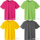 半袖 ドライTシャツ 無地 薄手 キッズ 男の子 女の子 120cm 130cm 140ccm 150cm 黒 ブラック ネイビー 白 ホワイト グレー 赤 オレンジ ピンク バーガンディ 青 00350-AIT glimmer 3.5オンス インターロックドライTシャツ