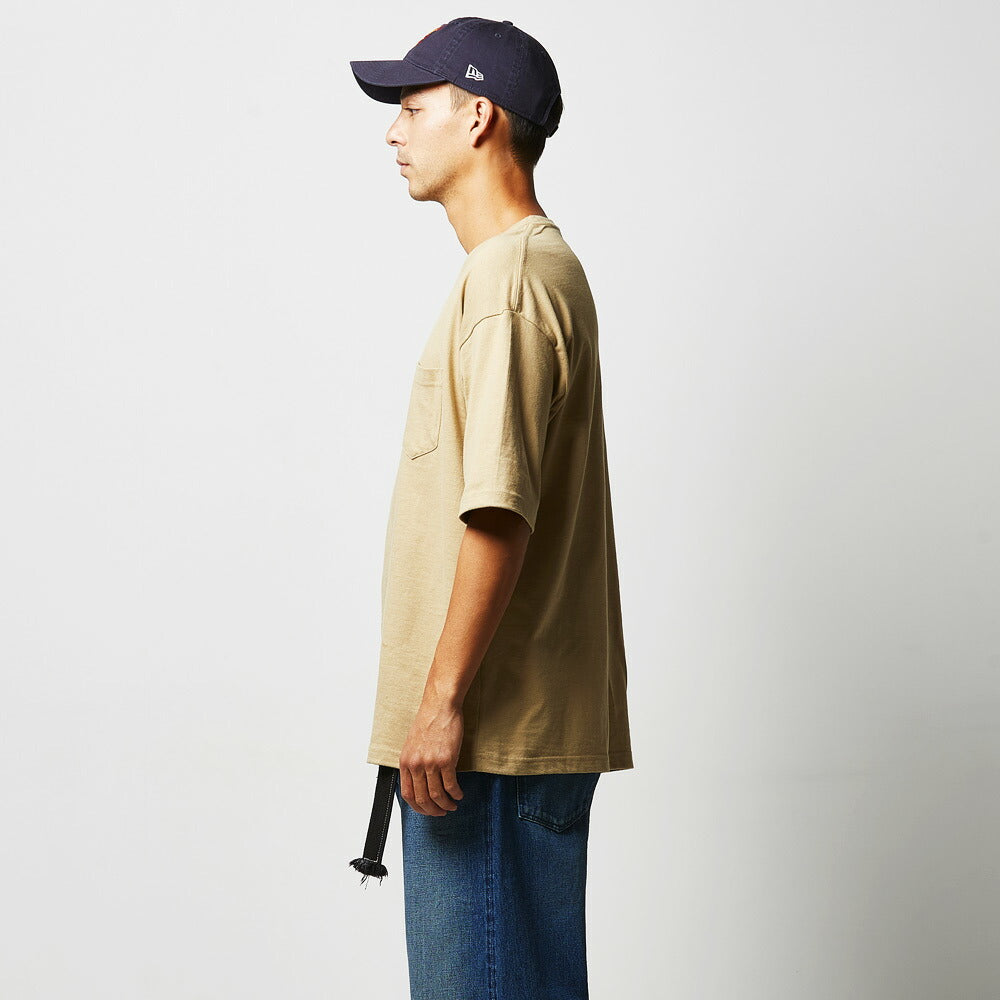 半袖Tシャツ 無地 綿 メンズ レディース S M L XL グレー 黒 ブラック ネイビー 白tシャツ ホワイト 緑 グリーン カーキ 5008-01 United Athle 5.6オンス ビッグシルエット Tシャツ（ポケット付） (C)
