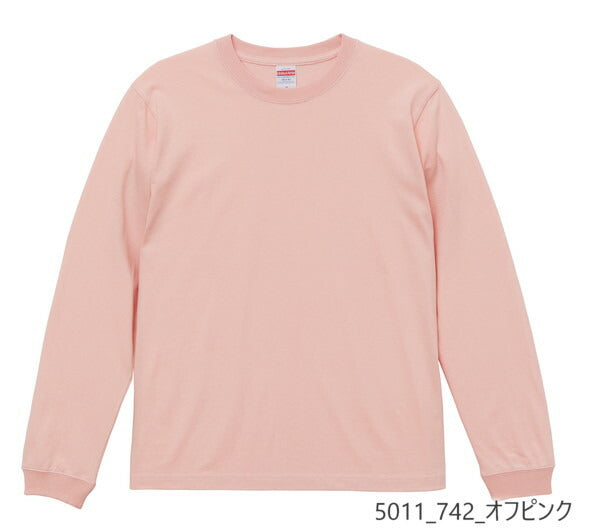 無地 長袁E綿 メンズ レチE‚£ース 大きいサイズ XXL グレー 白 ホワイチE赤 レチEƒ‰ バã�EガンチE‚£ ピンク ベã�Eジュ 5011-01 United Athle 5.6オンス ロングスリーブTシャチE¼�E.6インチリブ！EC)