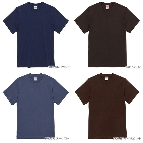 半袁E無地 綿 クルーネック メンズ レチE‚£ース 大きいサイズ XXL XXXL 黁EブラチE‚¯ 茶 緁Eグリーン 靁Eブルー 水色 紺 ネイビã�E インチE‚£ゴ 紫 パã�Eプル 5400-01 United Athle 5.0オンス ユニバーサルフィチEƒˆTシャチEC)