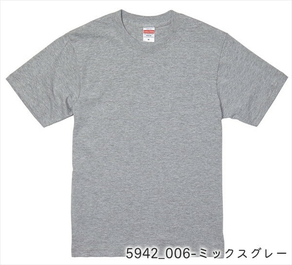 半袖Tシャツ 無地 綿 クルーネック メンズ レディース XS S M L XL 白 ホワイト グレー 黒 ブラック 赤 レッド オレンジ ピンク バーガンディ 黄色 イエロー ゴールド チャコール 5942-01 United Athle 6.2オンス プレミアム Tシャツ (C)