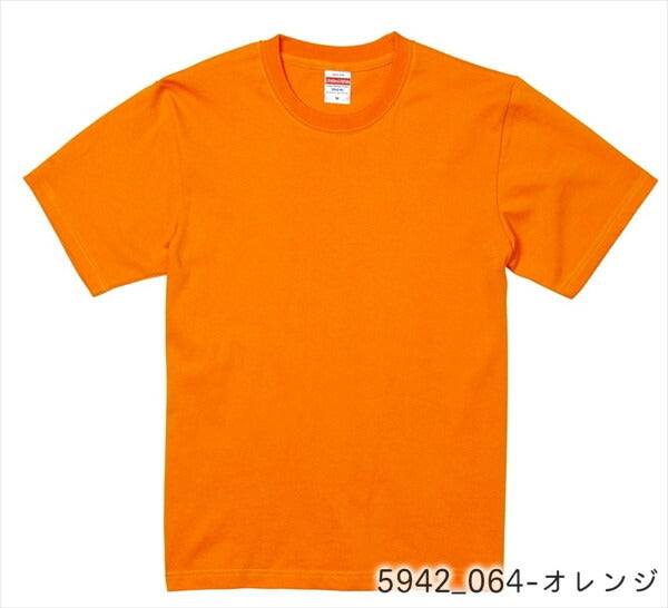 半袖Tシャツ 無地 綿 クルーネック メンズ レディース XS S M L XL 白 ホワイト グレー 黒 ブラック 赤 レッド オレンジ ピンク バーガンディ 黄色 イエロー ゴールド チャコール 5942-01 United Athle 6.2オンス プレミアム Tシャツ (C)