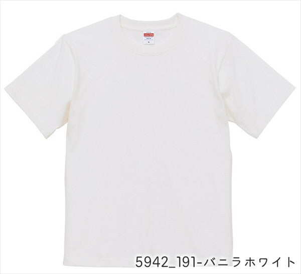半袖Tシャツ 無地 綿 クルーネック メンズ レディース XS S M L XL 白 ホワイト グレー 黒 ブラック 赤 レッド オレンジ ピンク バーガンディ 黄色 イエロー ゴールド チャコール 5942-01 United Athle 6.2オンス プレミアム Tシャツ (C)