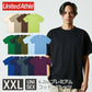 半袖TシャチE無地 綿 クルーネック メンズ レチE‚£ース 大きいサイズ XXL アイボリー サンドカーキ ブラウン 緁Eグリーン カーキ 靁Eブルー サチE‚¯ス パã�Eプル 紫 インチE‚£ゴ 5942-01 United Athle 6.2オンス プレミアム TシャチEC)