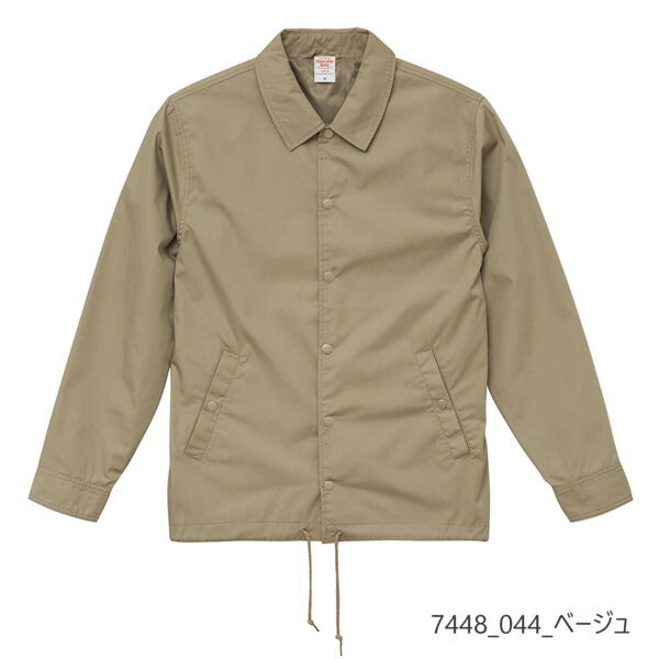 ブルゾン 無地 長袁E防寁Eワークウェア メンズ レチE‚£ース 大きいサイズ XXL 黁EブラチE‚¯ ベã�Eジュ 紺 ネイビã�E 緁EオリーブドラチE 7448-01 UnitedAthle T/C コーチジャケチEƒˆ�Eˆ裏地付！EC)