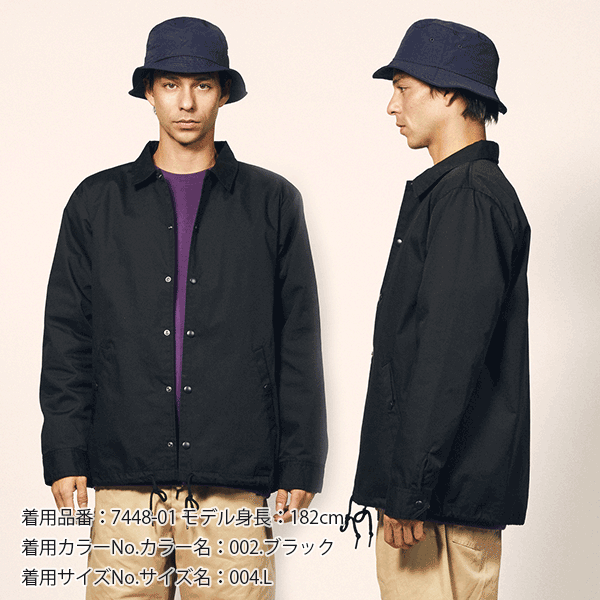 ブルゾン 無地 長袁E防寁Eワークウェア メンズ レチE‚£ース 大きいサイズ XXL 黁EブラチE‚¯ ベã�Eジュ 紺 ネイビã�E 緁EオリーブドラチE 7448-01 UnitedAthle T/C コーチジャケチEƒˆ�Eˆ裏地付！EC)