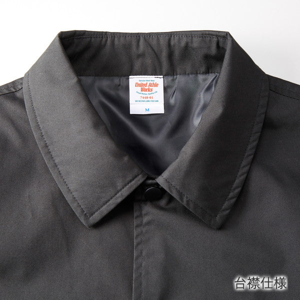 ブルゾン 無地 長袁E防寁Eワークウェア メンズ レチE‚£ース 大きいサイズ XXL 黁EブラチE‚¯ ベã�Eジュ 紺 ネイビã�E 緁EオリーブドラチE 7448-01 UnitedAthle T/C コーチジャケチEƒˆ�Eˆ裏地付！EC)