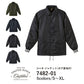 ジャケチEƒˆ ブルゾン アウター コーチジャケチEƒˆ サチEƒ³ 長袁E無地 撥水 防風 保温 | ブラチE‚¯ ネイビã�E OD | S M L XL | メンズ レチE‚£ース | 7482 7482-01 | United Athle(ユナイチEƒƒドアスレ) | コーチEジャケチEƒˆ�Eˆã�Eア裏地付！EC)