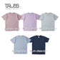 半袖Tシャツ 無地 綿 メンズ レディース S M L XL グレー 黒 ブラック ネイビー ナチュラル 生成り OGB-910 TRUSS オーガニックコットンTシャツ (F)