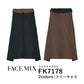 ワークエプロン カフェエプロン 制朁EポリエスチEƒ« 無地 前掛ぁEメンズ レチE‚£ース F 黁EブラチE‚¯ ブラウン 茶色 コンビカラー FK7178 FACE MIX ソムリエエプロン (B)