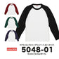 5.6オンス ラグラン ロングスリーブ Tシャツ（1.6インチリブ）