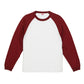 5.6オンス ラグラン ロングスリーブ Tシャツ（1.6インチリブ）