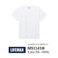 半袖Tシャツ 無地 メンズ レディース XS S M L XL XXL XXXL 大きいサイズ 白tシャツ ホワイト MS1141W LIFEMAX 5.3オンスユーロＴシャツ(ホワイト) (B)