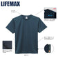 半袁EドライTシャチE メンズ レチE‚£ース XS S M L XL XXL XXXL XXXXL 大きいサイズ 黁EブラチE‚¯ ネイビã�E 白 ホワイチEチャコール 赤 レチEƒ‰ オレンジ ピンク バã�EガンチE‚£ 黁E‰² 緁E靁Eターコイズ カーキ MS1154 LIFEMAX 4.3オンス ポリジン加工�E´シャチE(B)