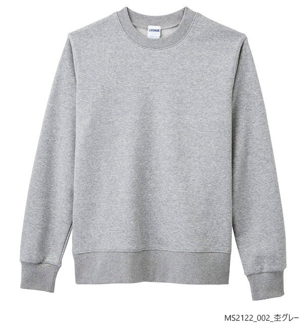 無地 スウェチEƒˆ メンズ レチE‚£ース XS S M L XL XXL 杢グレー ネイビã�E 白 ホワイチE黁EブラチE‚¯ MS2122 LIFEMAX 10オンス フレンチテリークルーネックトレーナã�E (B)