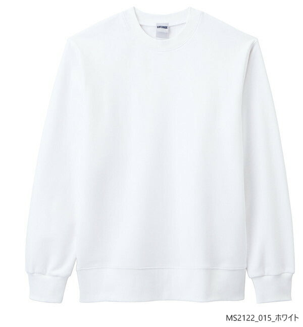 無地 スウェチEƒˆ メンズ レチE‚£ース XS S M L XL XXL 杢グレー ネイビã�E 白 ホワイチE黁EブラチE‚¯ MS2122 LIFEMAX 10オンス フレンチテリークルーネックトレーナã�E (B)