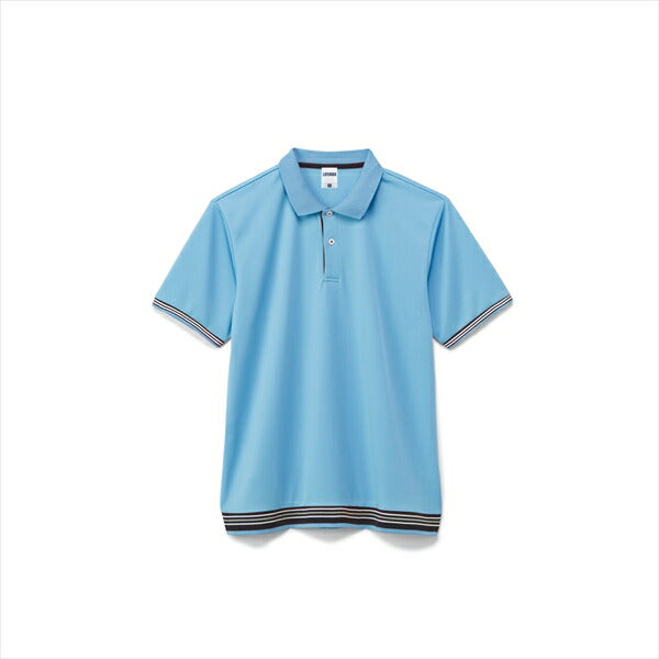 無地 半袖ã�EロシャチEメンズ レチE‚£ース S M L LL 3L 4L 5L 赤 レチEƒ‰ ピンク サチE‚¯ス ターコイズ MS3117 LIFEMAX 裾ラインリブã�EロシャチE(B)
