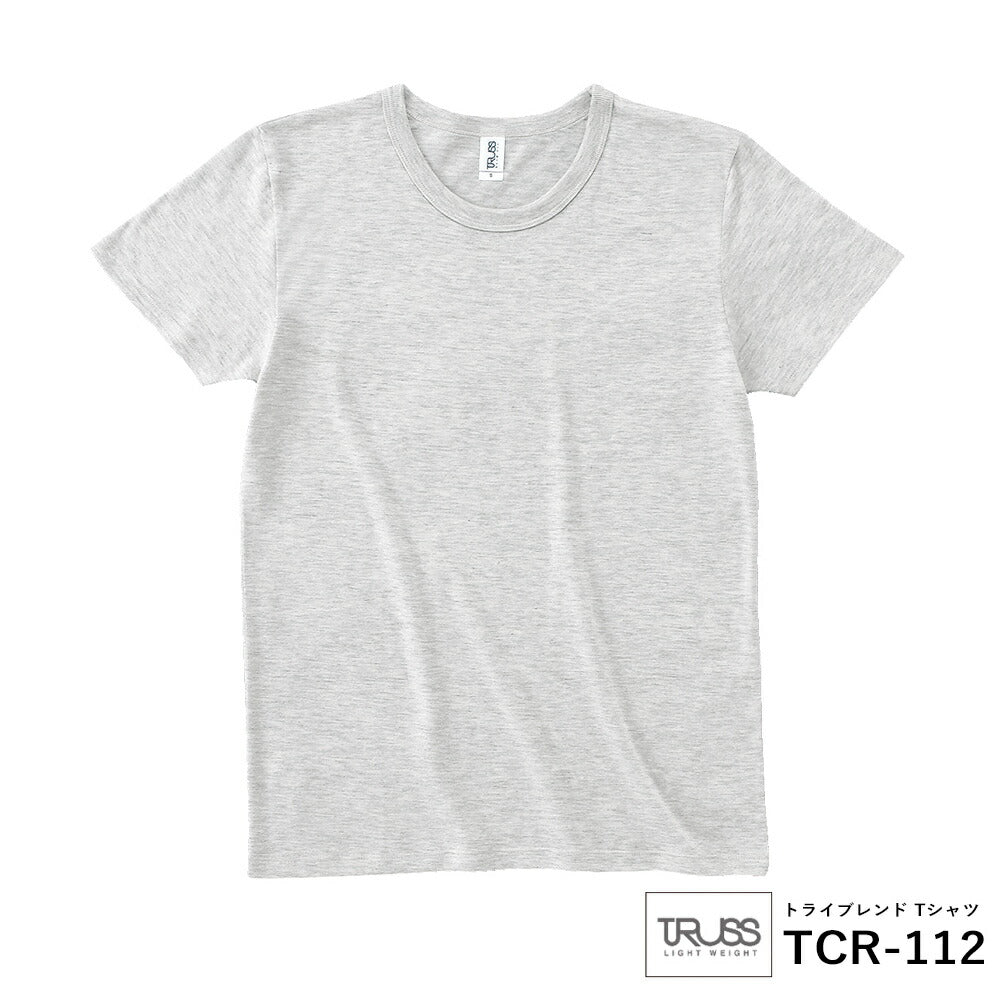 【在庫一掃SALE】半袖TシャチE無地 薁E‰‹ メンズ レチE‚£ース M オートミール TCR-112 TRUSS トライブレンドTシャチE(F)