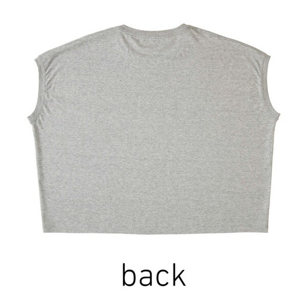 半袖TシャチE無地 薁E‰‹ レチE‚£ース M グレー 黁EブラチE‚¯ オフã�EワイチEオフ白 ピンク オートミール 生æ�EめEWNS-807 TRUSS スリーブレスワイドTシャチE(F)