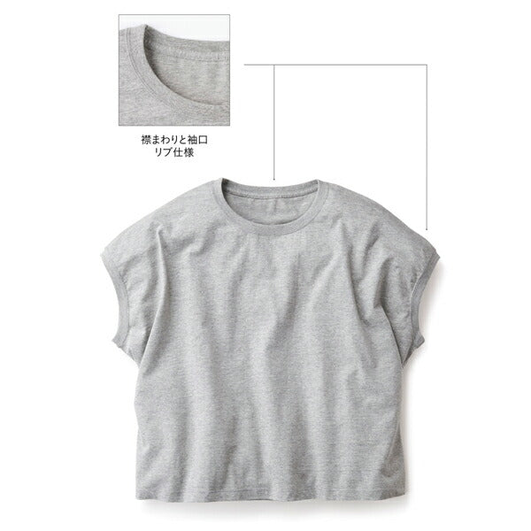 半袖TシャチE無地 薁E‰‹ レチE‚£ース M グレー 黁EブラチE‚¯ オフã�EワイチEオフ白 ピンク オートミール 生æ�EめEWNS-807 TRUSS スリーブレスワイドTシャチE(F)